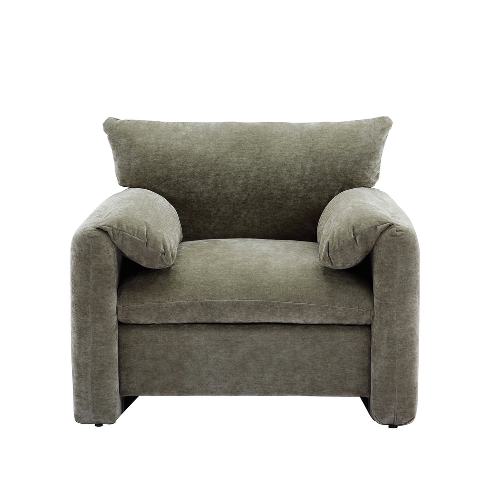 Chenille Oversized Armchair