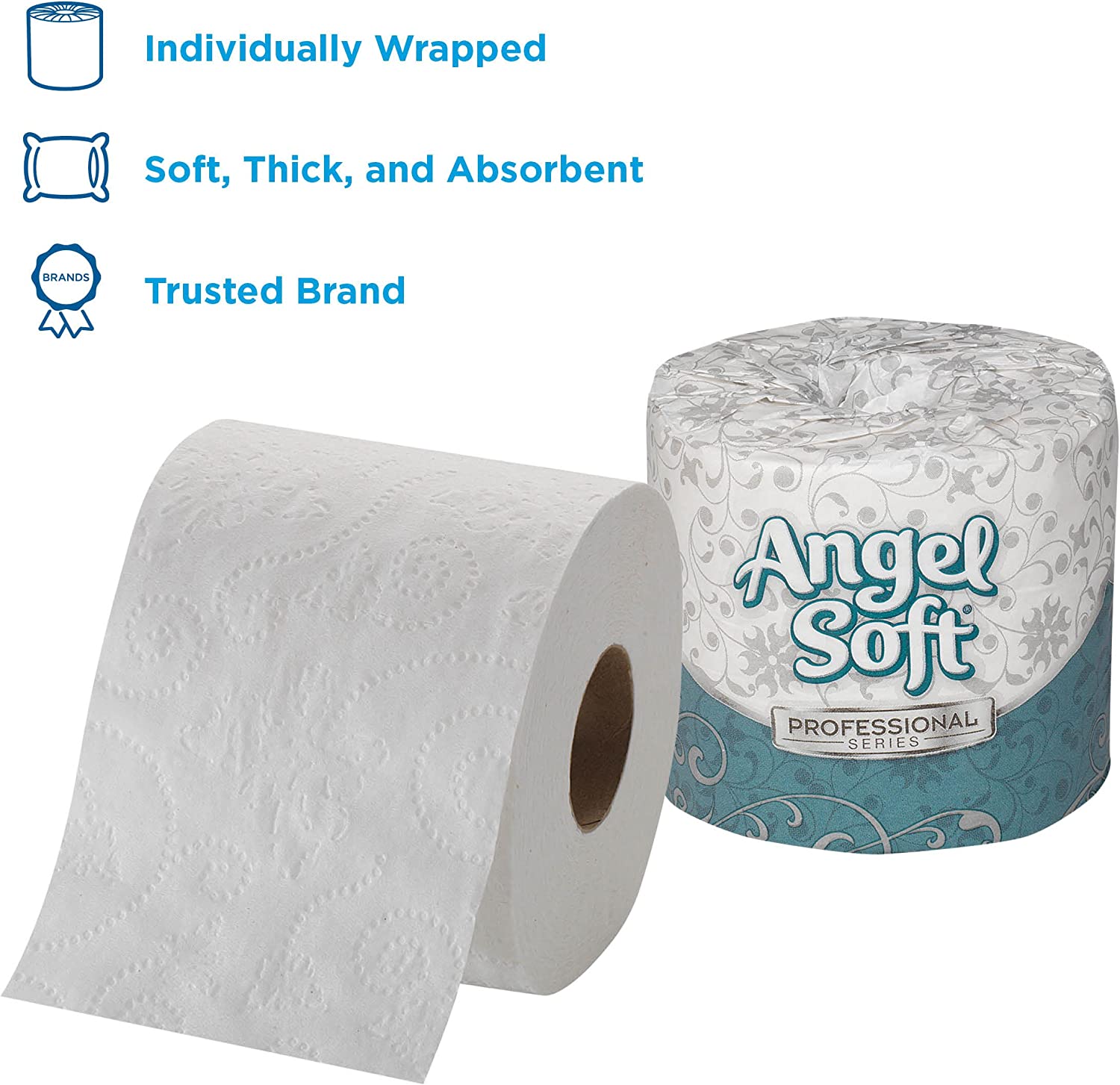 Georgia Pacific Angel Soft ps 16880 White 2-Ply Premium Embossed Bathroom Tissue， 4.05