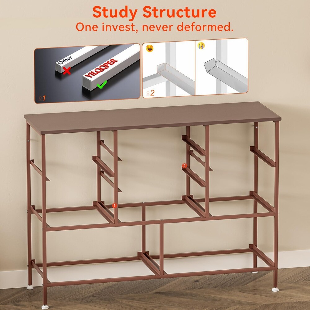 Wide Dresser TV Stand Entertainment Center with 9 Drawers for 50'' TV with Leather Front  Metal Handles  Large Chest of Drawers