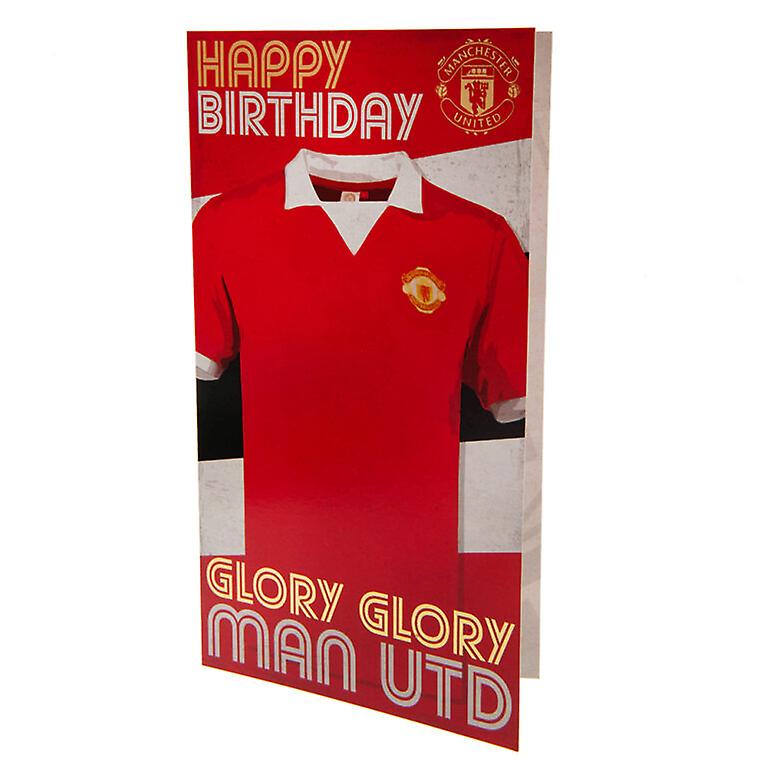 Manchester United FC Retro Birthday Card