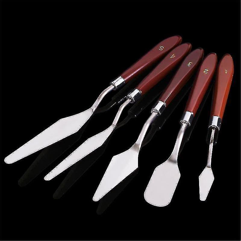 5pcs Stainless Steel Spatula Butter Cream Icing Frosting Knife Smoother Pastry Cake Decoration Bakin