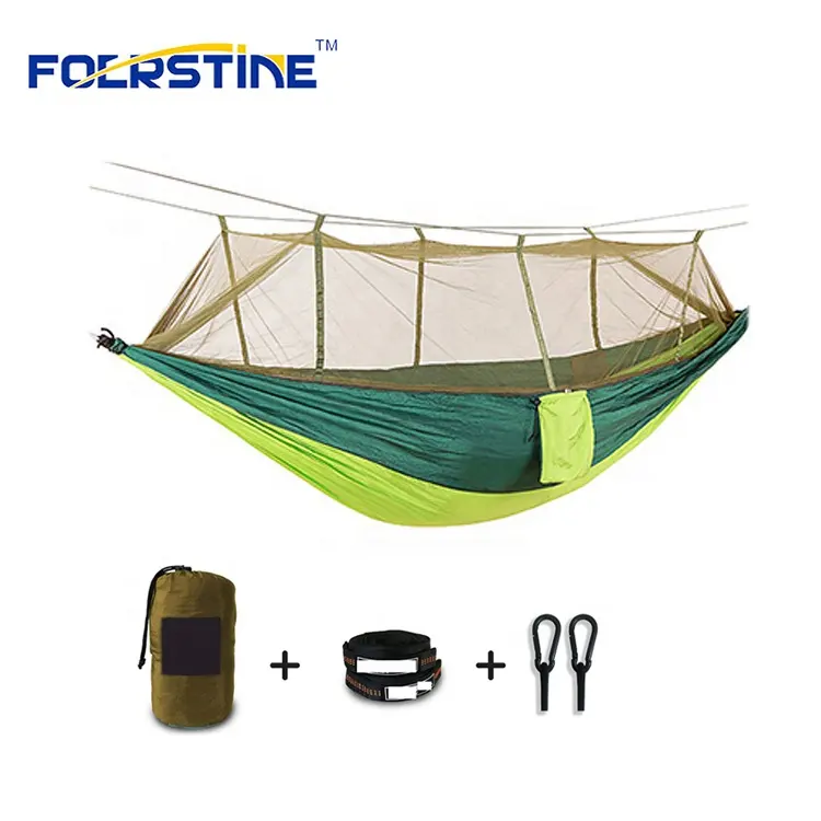 Ultra Light Portable Camping Hammock with Mosquito Net Travel Camping Hiking Trip Parachute Hammock