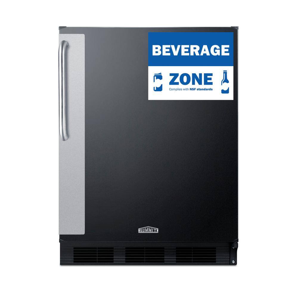 Summit Appliance 5.5 cu. ft. Commercial Refrigerator without Freezer in Black ADA Compliant FF6BK7BZADA