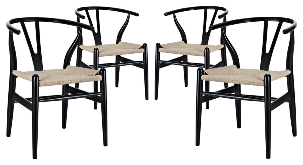 Amish Dining Armchair Set Of 4 Eei 1320 Blk   Armchairs And Accent Chairs   by Dot  ampBo  Houzz