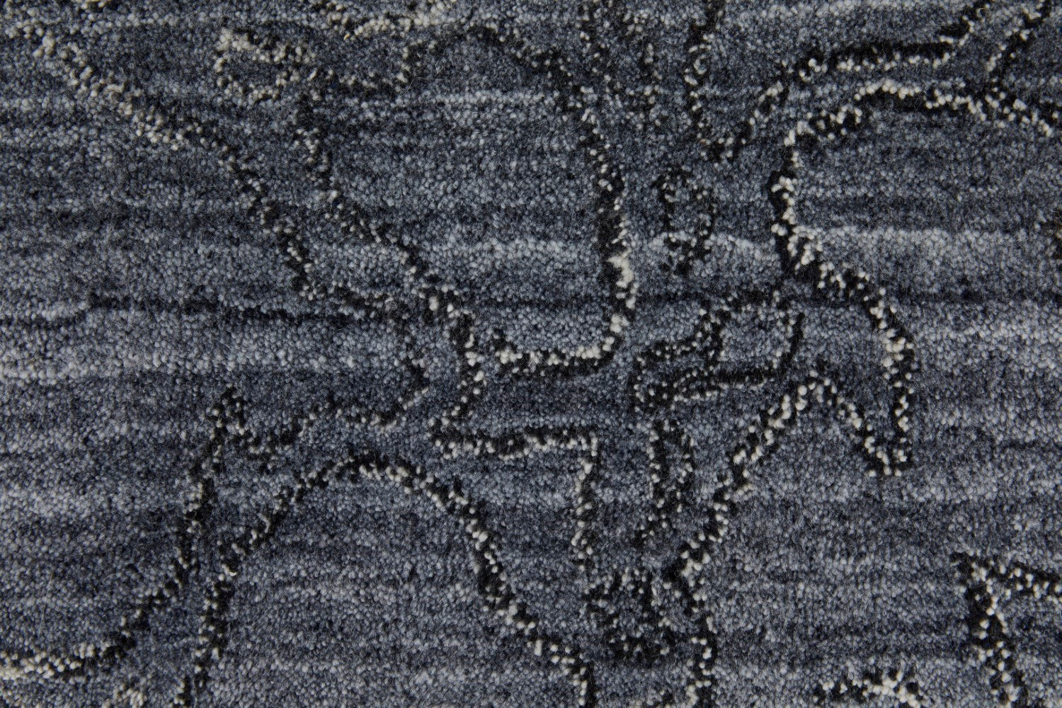 Archor Abstract Hand Tufted Navy Rug