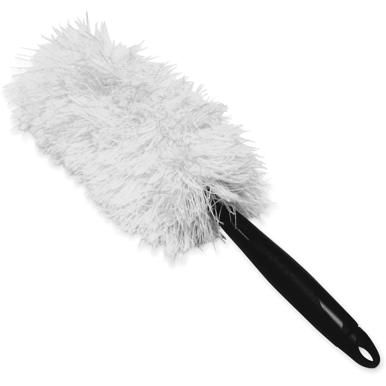 White and Green Microfiber Duster by Genuine Joe GJO90112