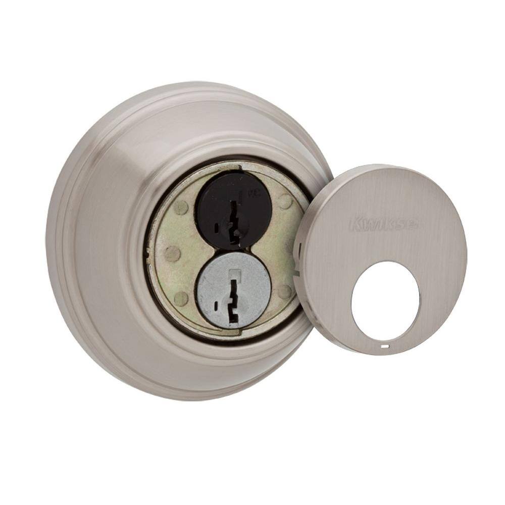 Kwikset 816 Series Satin Nickel Single Cylinder Key Control Deadbolt featuring SmartKey Security 98160-002