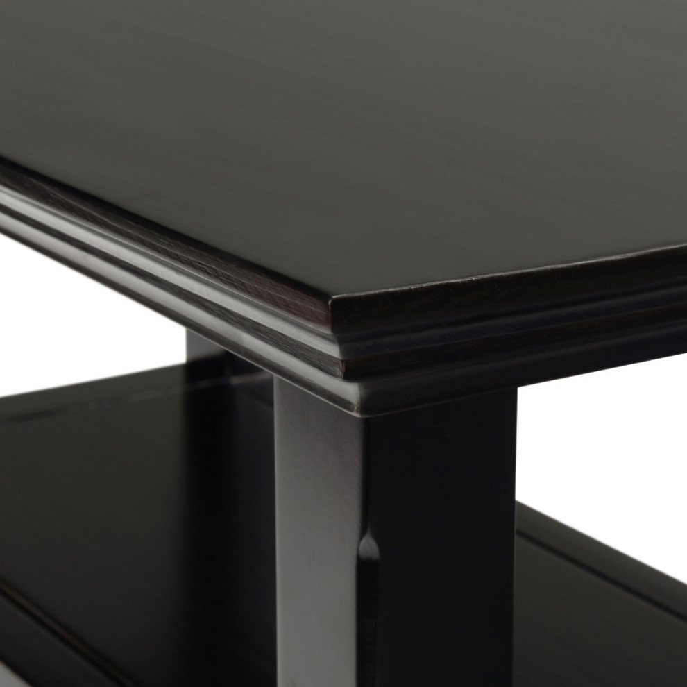 Amherst Solid Wood Narrow Side Table  Hickory Brown   Transitional   Side Tables And End Tables   by Simpli Home Ltd.  Houzz