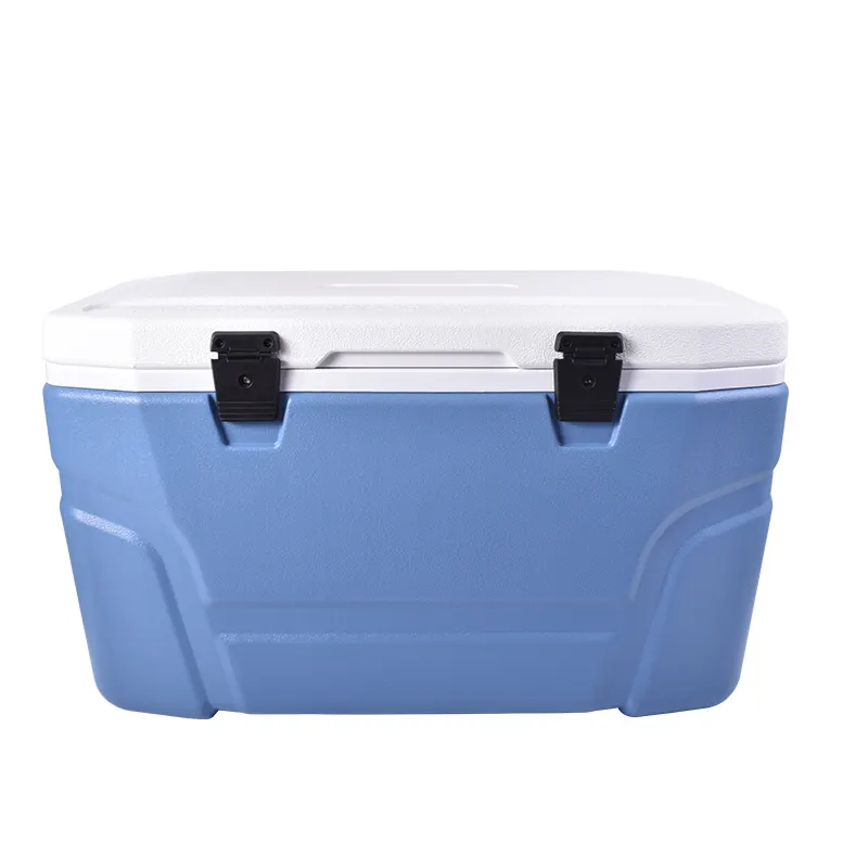 Large 70L Plastic Outdoor Strong Hiking Camping Cooler Box Medical Vaccine Blood Carrier Cooler Box with Wheel and Handle