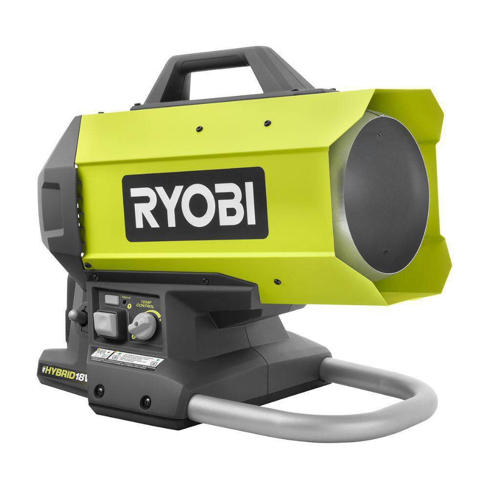 RYOBI ONE+ 18V Cordless Hybrid Forced Air Propane Heater (Tool Only) PCL801B