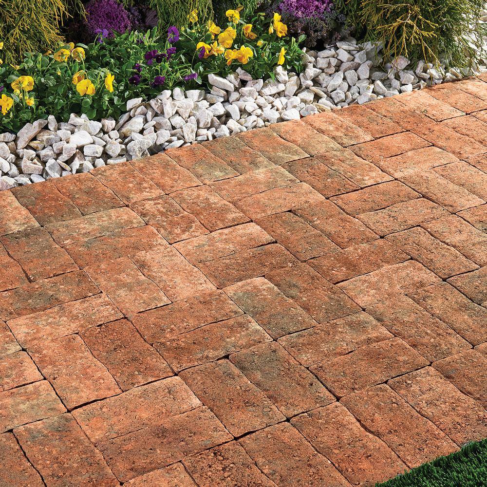 Pavestone Clayton 7 in. L x 3.5 in. W x 1.77 in. H Antique Red Concrete Paver (840-Pieces142.8 sq. ft.Pallet) 11019511