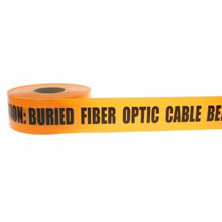 IDEAL 3 in. x 1000 ft. Non-Detect Underground Caution Buried Fiber Optic Line Orange 42-104