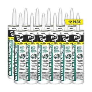 DAP Butyl-Flex 10.1 oz. White Gutter and Flashing Sealant (12-Pack) 7079818182