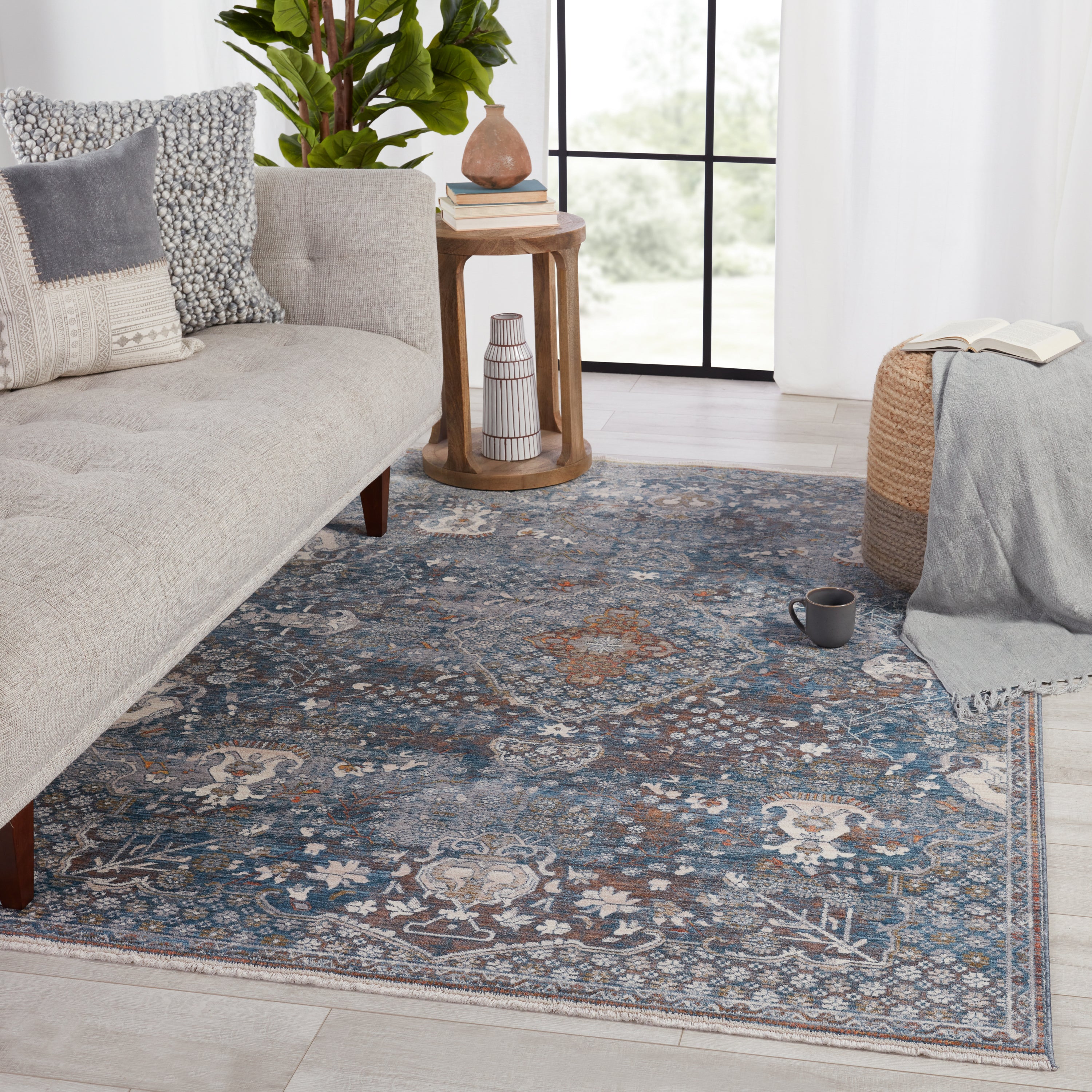 Terra Harkin Blue & Gray Rug