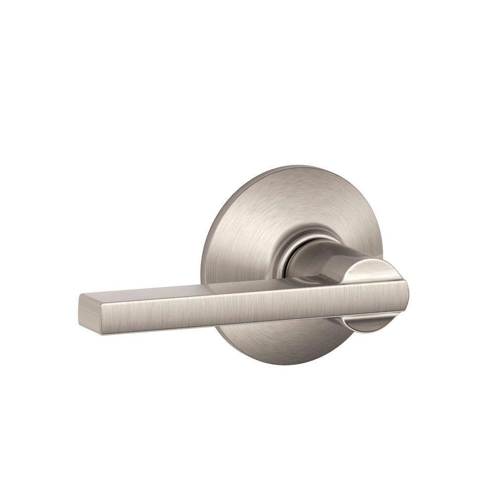 Schlage Latitude Satin Nickel HallCloset Door Lever F10 V LAT 619