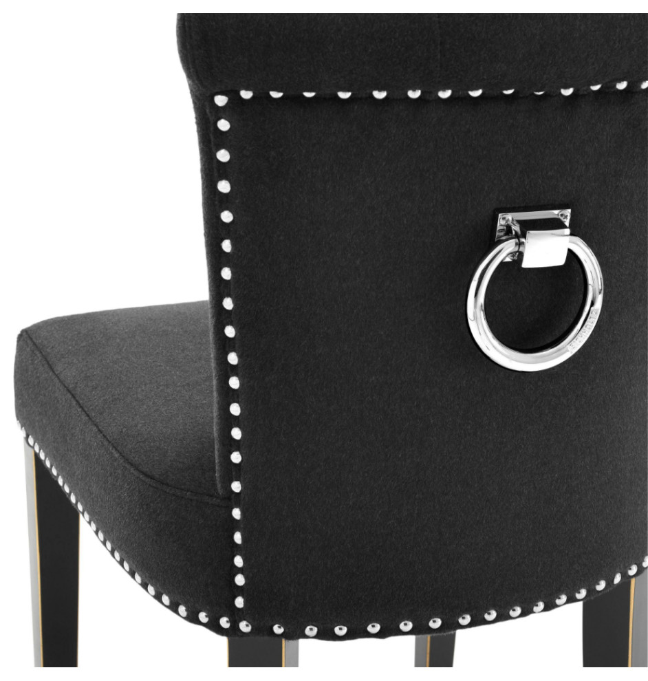 Black Dining Chair  Eichholtz Key Largo   Transitional   Dining Chairs   by Oroa   Distinctive Furniture  Houzz