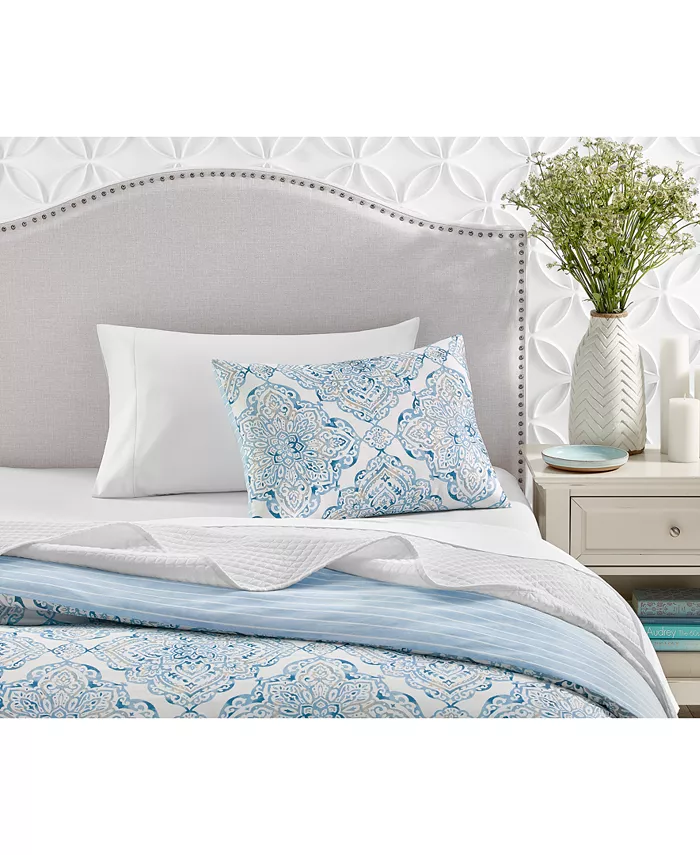 Charter Club Coastal Medallion 2-Pc. Duvet Cover Set， Twin，