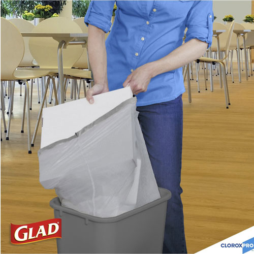 Clorox Glad ForceFlex Tall Kitchen Drawstring Trash Bags | 13 gal， 24