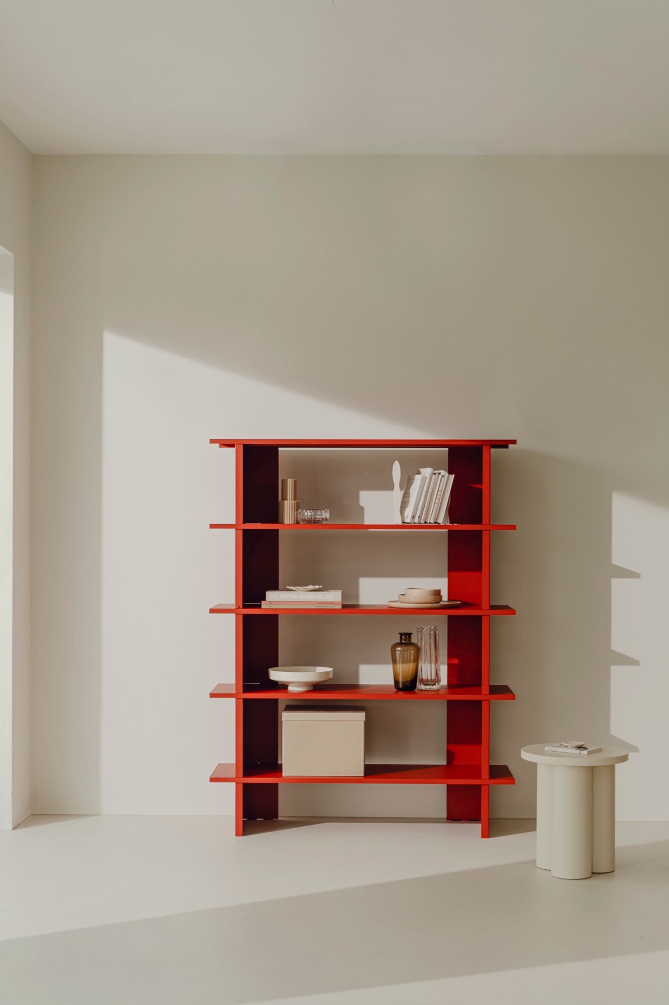 Wooden Open Bookcase with 5 Shelves