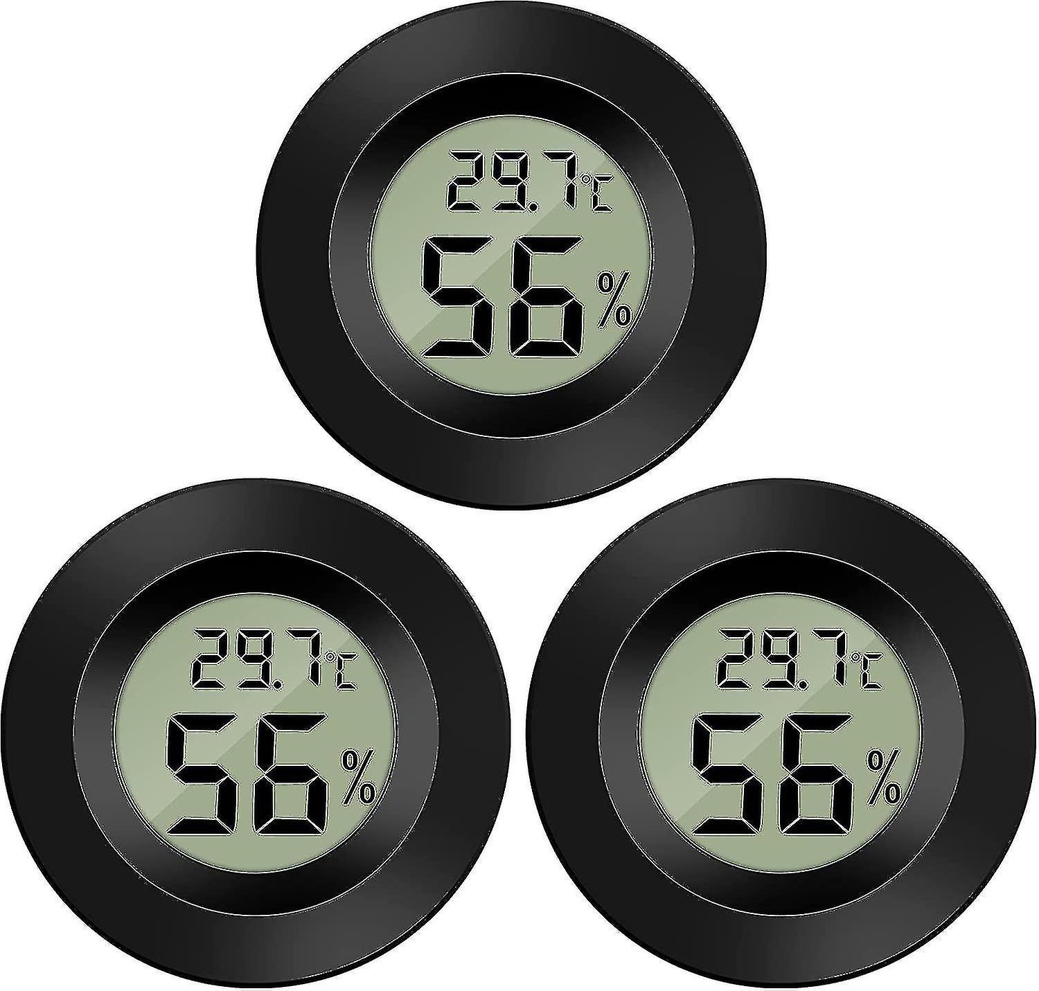 3x Mini Lcd Digital Thermometer Temperatur Luftfeuchtigkeit Tester Hygrometer Fr Khlschrank Innen -50c~+70c (3 Pcs )