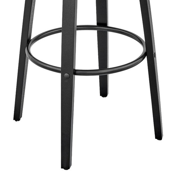 30 Inch Leatherette Barstool with Curved Back - 20 L x 20 W x 40 H Inches