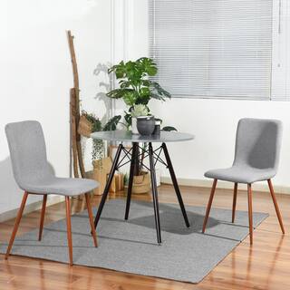 Homy Casa Scargill Grey Fabric Upholstered Dining Chair (Set of 4) SCARGILL GREY