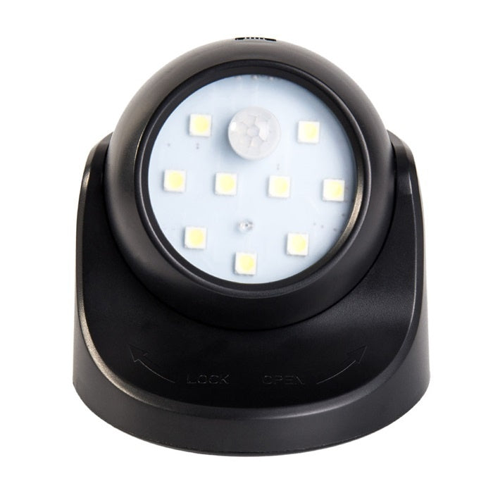 Willstar LED Motion Sensor Security Lights， 10Led Light PIR 360°Rotatable Lamp Night Light Battery Operated Indoor