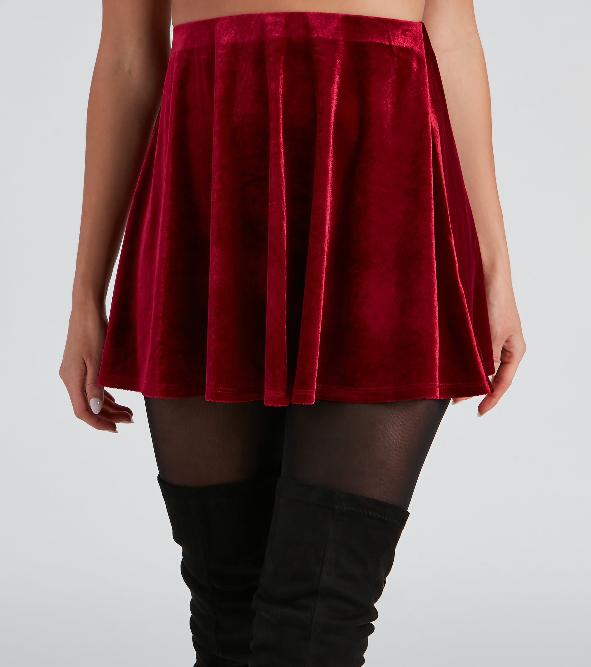 Lil Red Velvet Halloween Skirt