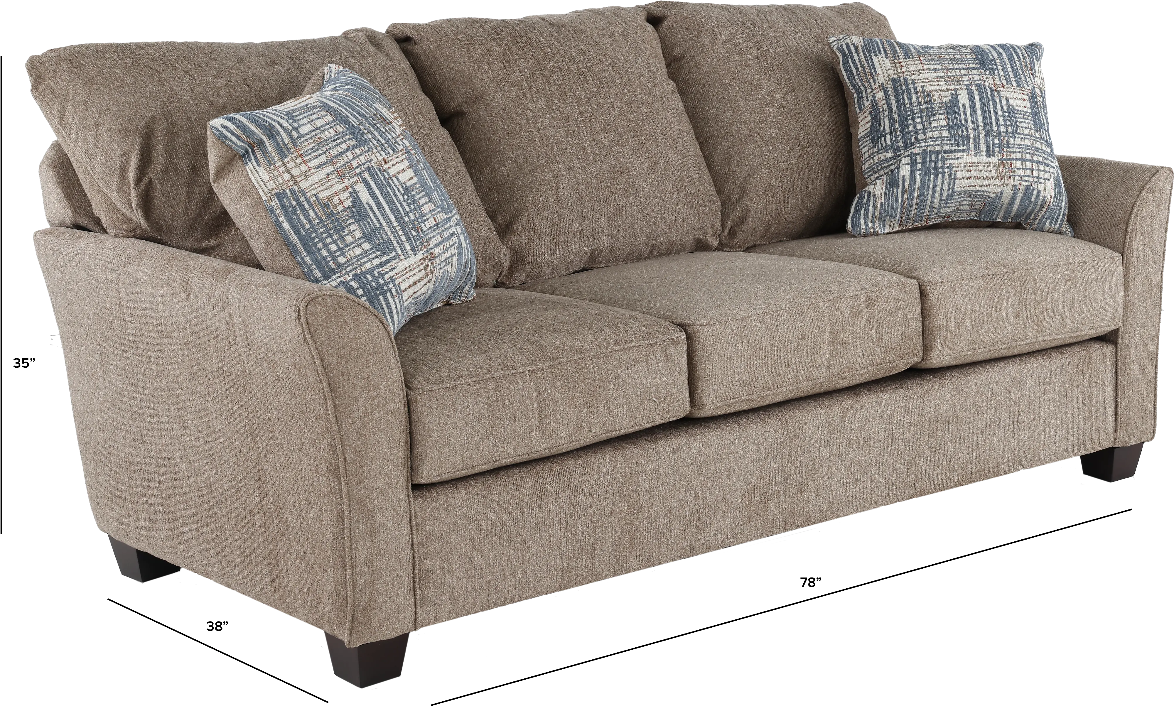 Tara Light Brown Sofa