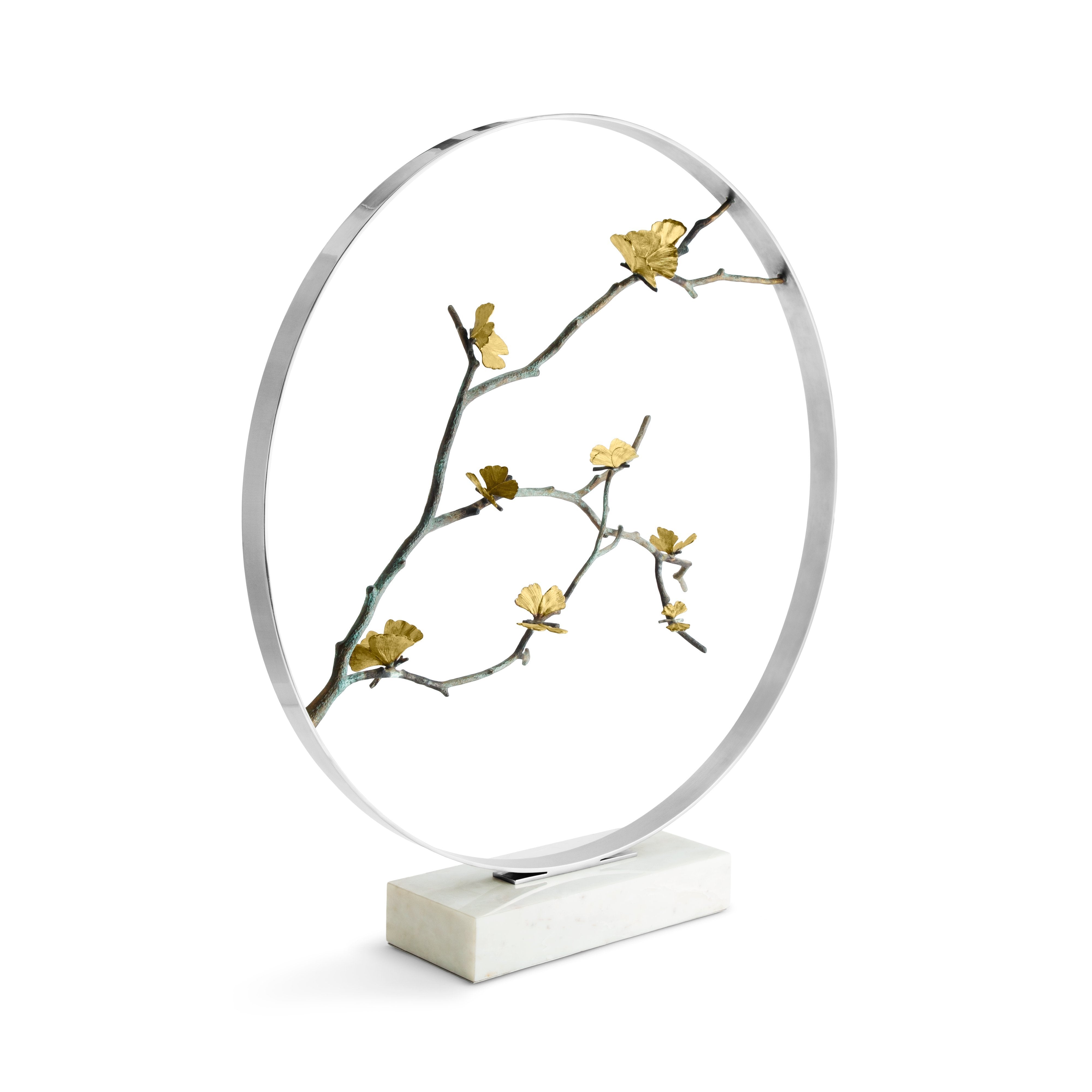 Butterfly Ginkgo Moon Gate Sculpture