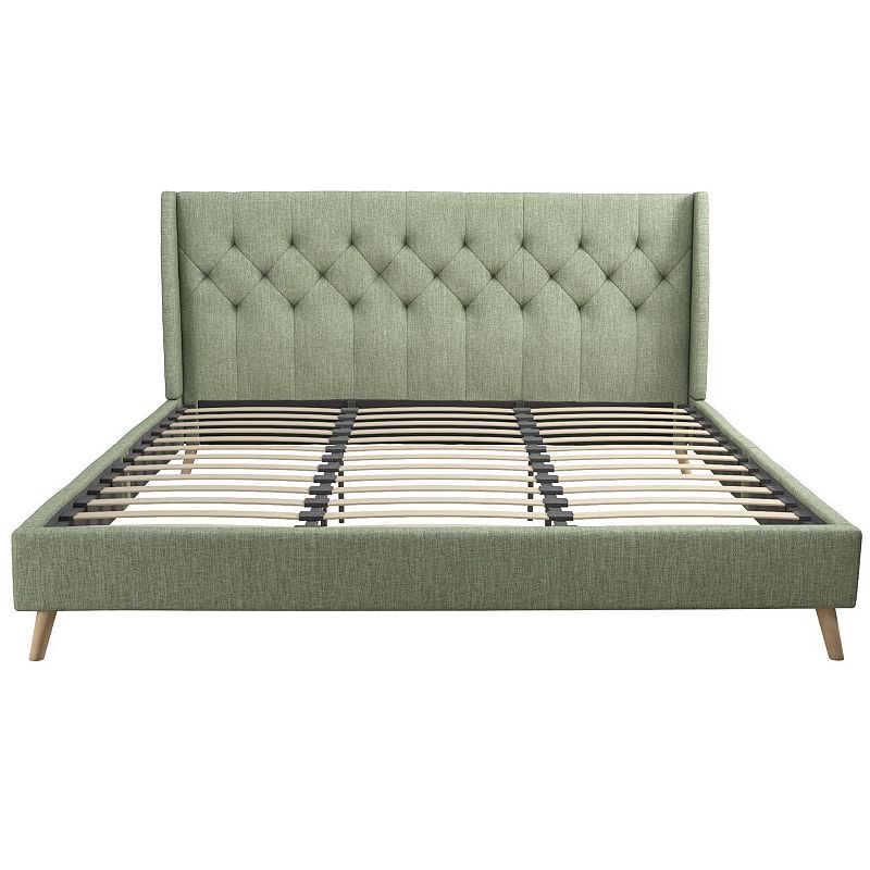 Novogratz Her Majesty Upholstered Platform Bed