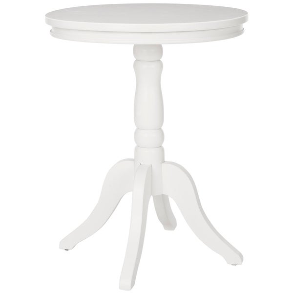 SAFAVIEH Arles White Round Side Table - 20.1