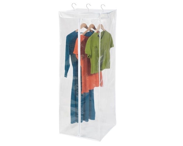 HoneyCanDo Long Hanging Storage Closet SFT01414