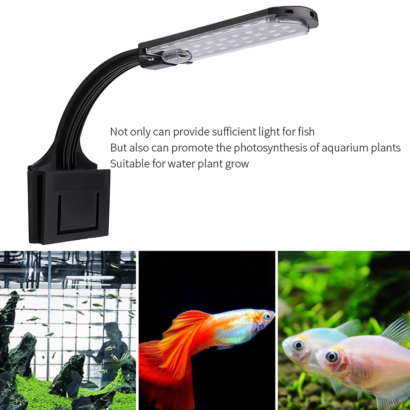 Aquarium Fish Tank LED Light for Water Plants Lamp Clip on Lighting 220-250V EU Plug