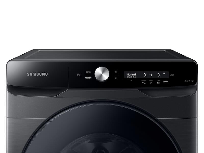 Samsung WF50A8600AV 5.0 Cu. Ft. Extra-Large Capacity Smart Dial Front Load Washer With Cleanguard™ In Brushed Black