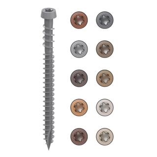 CAMO #10 2-12 in. Gray Star Drive Trim-Head Composite Deck Screw (1750-Count) 0349459