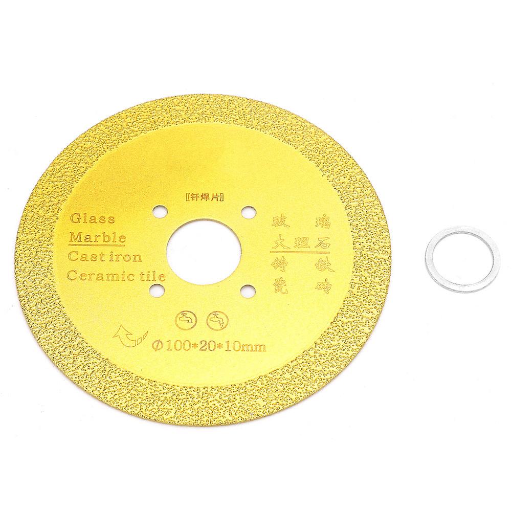 1pc 100*10mm Diamond Brazed Saw Blade Circular Saw Blade Porcelain Diamond Cutting Disc(#1)