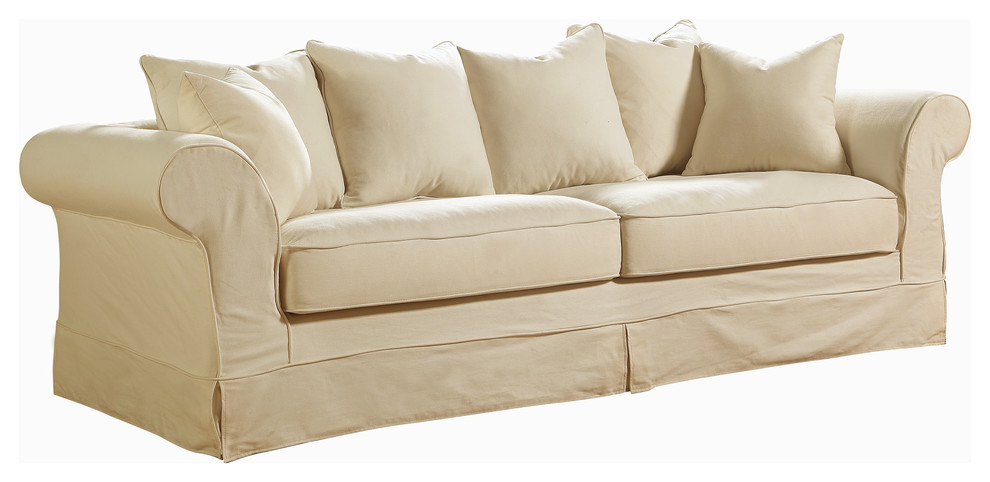 Luna Slipcover Sofa   Transitional   Sofas   by Mulhouse Furniture  Houzz