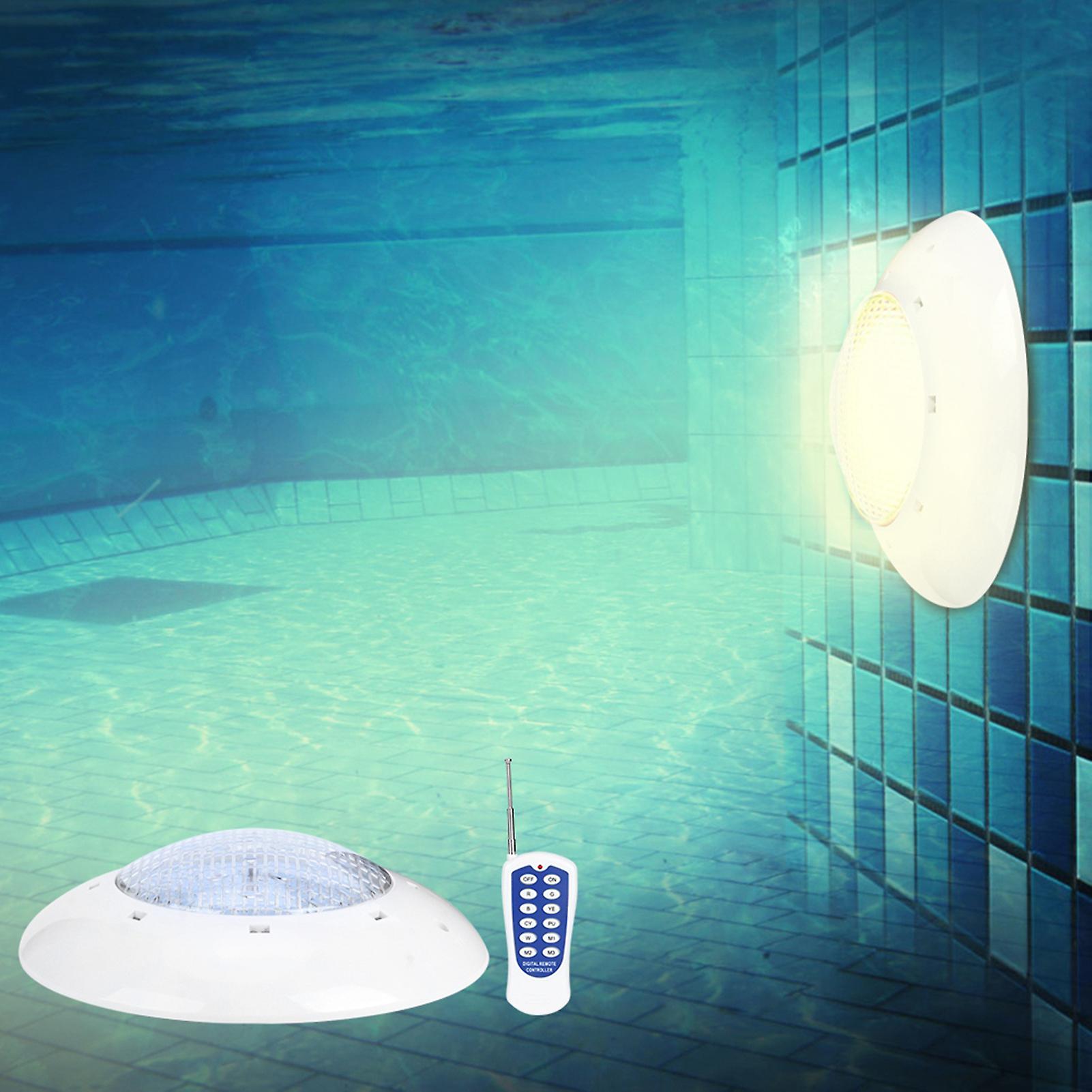 Enhance Your Pool Experience With Our 18w 159led Ip68 Waterproof Underwater Wall Light - Perfect For Garden and Ac 12v， Includes Remote Control