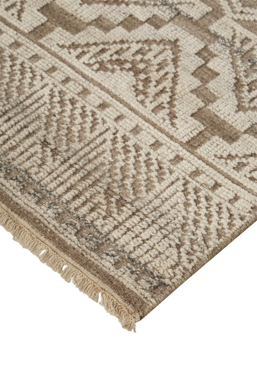 Eckhart Hand Knotted Ivory and Tan Rug by BD Fine