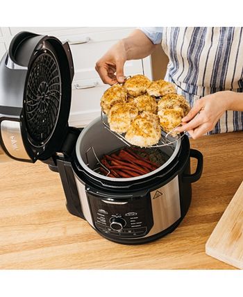 Ninja Foodi FD401 8 Qt.12-in-1 Deluxe XL Pressure Cooker Air Fryer in Stainless Steel