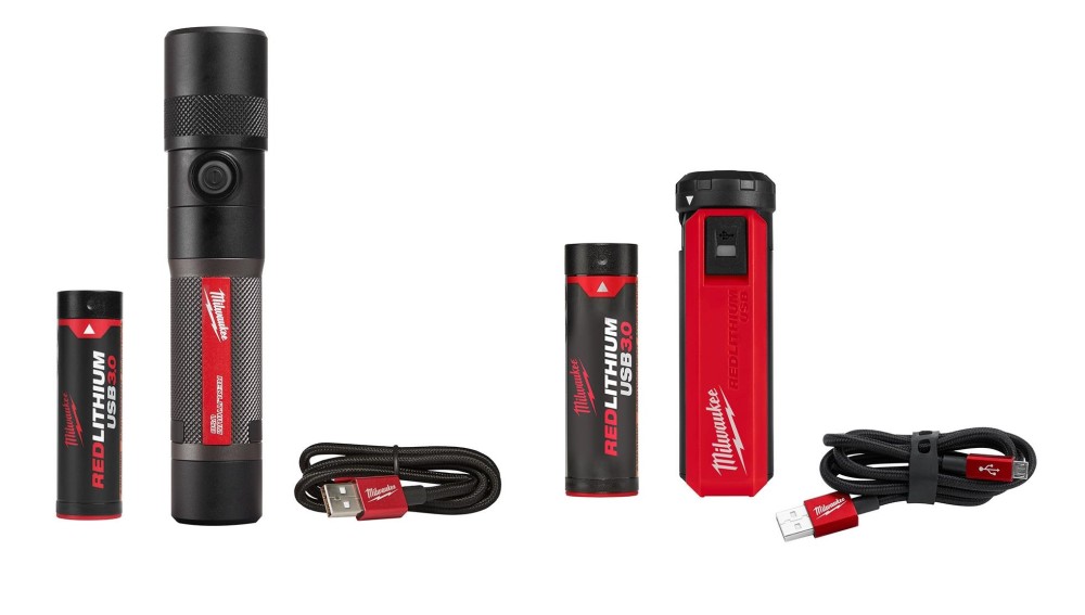 Milwaukee USB Rechargeable Twist Focus Flashlight Kit Bundle 2161-21-48-59-2013 from Milwaukee