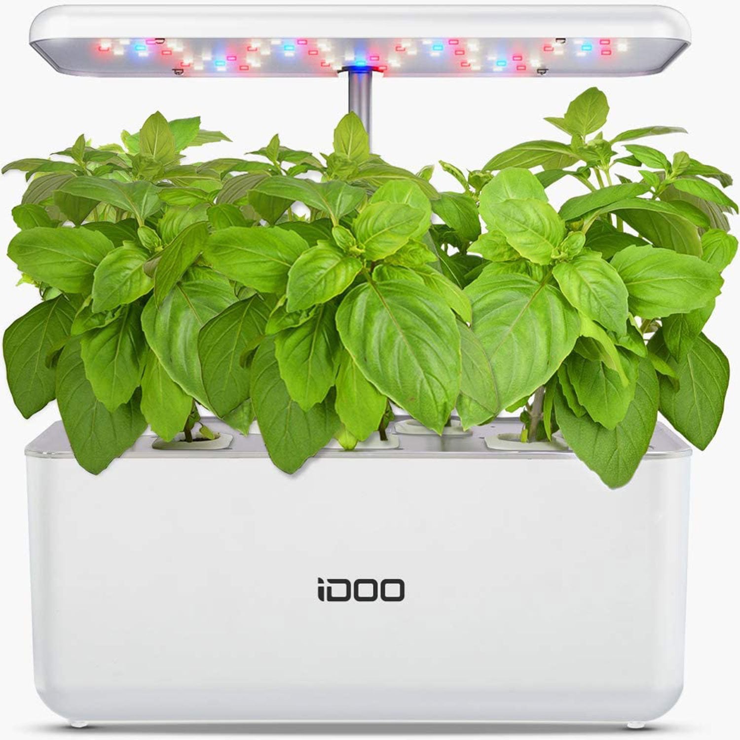 iDOO 7 Pods Indoor Garden Kit， Hydroponics Growing System， Smart Herb Garden Planter With LED Grow Light