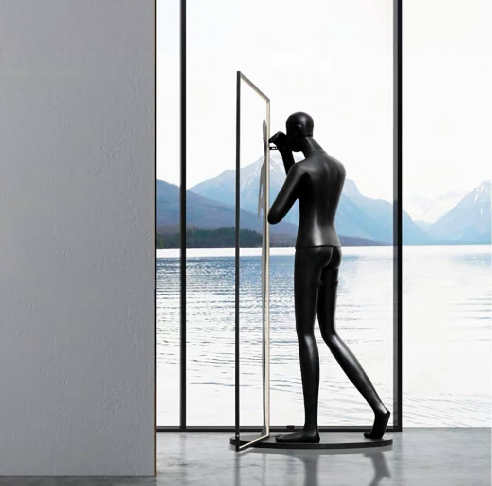 Mirror Sculpture Floor Lamp