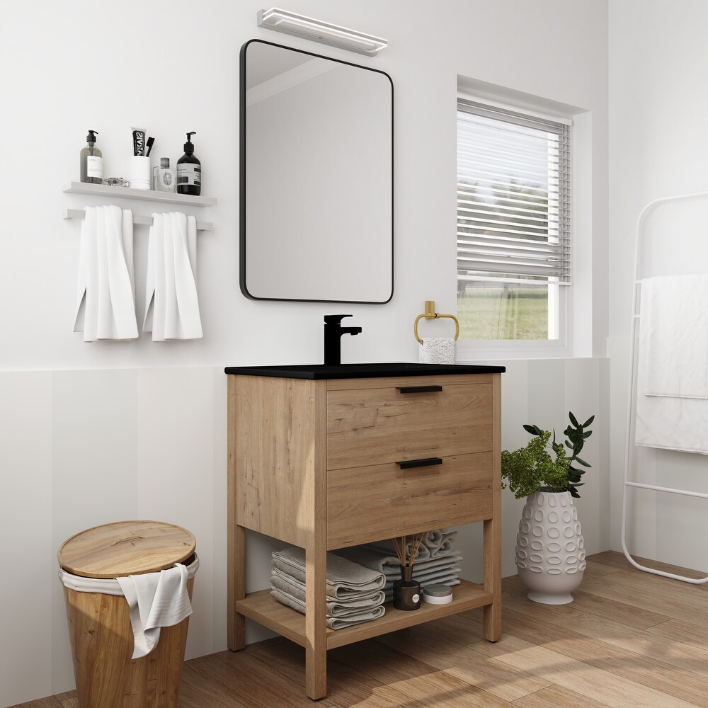 Freestanding Bathroom Vanity with Sink Accent Cabinet Storage Shelf