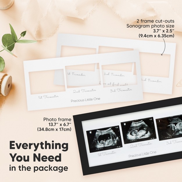 Keababies Trio Baby Sonogram Picture Frame Baby Ultrasound Picture Frames For Baby Nursery Mom To Be Gifts