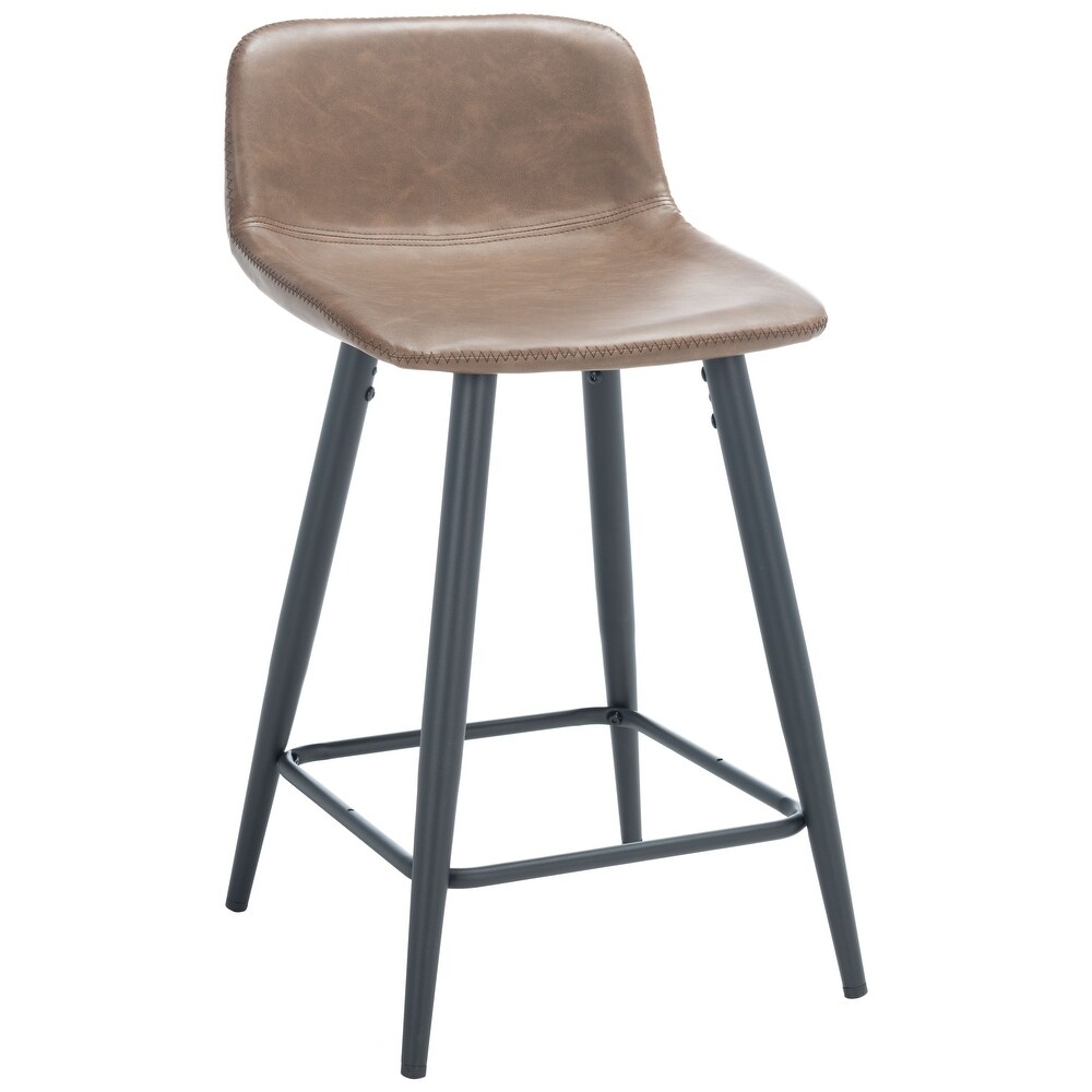 SAFAVIEH Asena 24 inch Faux Leather Counter Stool   19.7\