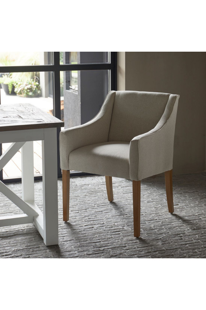 Modern Upholstered Dining Armchair  Rivi√®ra Maison Savile Row   Midcentury   Dining Chairs   by Oroa   Distinctive Furniture  Houzz