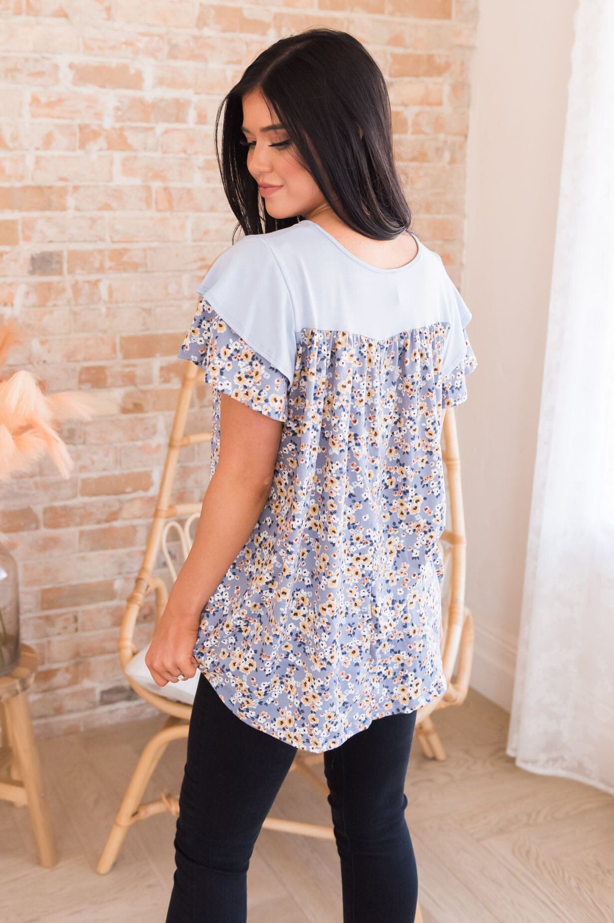 Ready To Bloom Modest Top