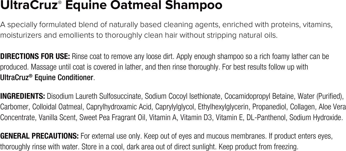 UltraCruz Oatmeal Horse Shampoo